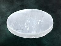 Selenite Crystal Charging Plate For Crystals And Healing Stones, 4.5