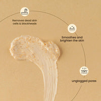 Mellow Herbals Ayurvedic Papaya Face Scrub (100Gm) for Smooth & Vibrant Glow | Helps To Remove Dead Skin cells & Unclog pores | Papaya, Walnut, Lemon & Orange | Ayush Certified | GMO, Paraben and Silicone Free