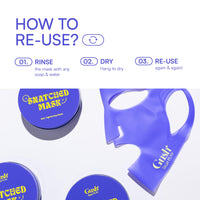 Gush Beauty Snatched Mask Reusable Silicone Sheet Mask | Eco-Friendly & Customizable Skincare | Enhances Product Absorption & Locks in Moisture | Comfortable & Durable Design | 1 Count