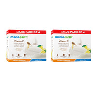 Mamaearth Vitamin C Moisturizing Lotion Soap(Value Pack of 8) - 125 g X 8 Units | Deeply Cleanses | Moisturizing Bathing Bar | Brightens Skin | Nourishes Dry Skin | Non-Drying | 76% TFM Grade 1 Soap