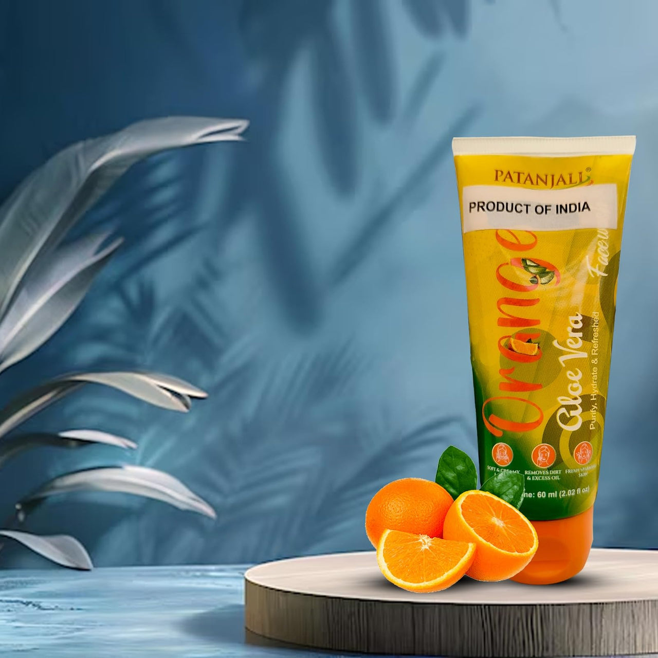 Patanjali Face Wash - Orange And Aloevera (60g) (Pack of 3)