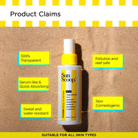 SunScoop Invisible Body SPF 60 PA++++ Sunscreen Spray For Women & Men With UV Filters Avobenzone & Octocrylene | Non-Comedogenic, Broad Spectrum, No White Cast | For Oily & Dry Skin | 125mL