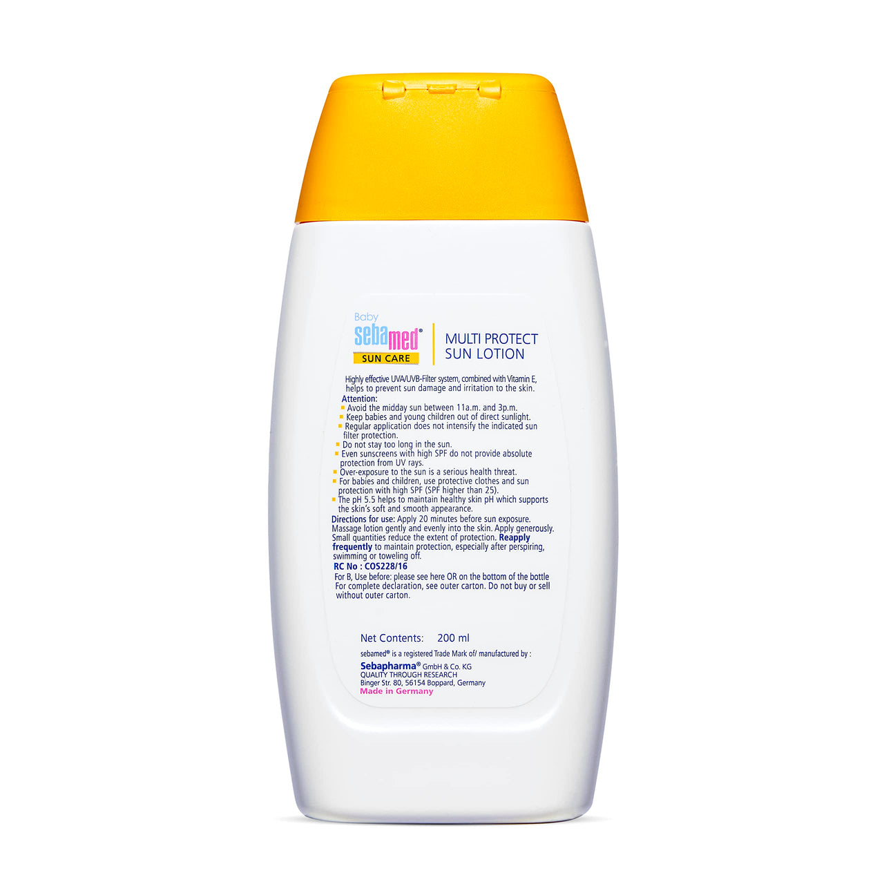 Sebamed Baby Sun Lotion|pH 5.5|Triple Protection from UV rays|Water & Sweat resistant|200 ml