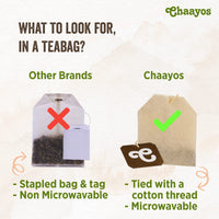 Chaayos Masala Chai Tea Bags - Premium Assam Tea with 100% Natural Ingredients Spices - [25 Tea Bags]