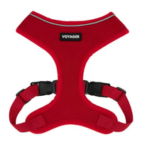 Aerolite No Pull Mesh Dog Harness with Lightweight, Soft, Breathable Chest Coverage, Reflective Stitching, and Adjustable Straps for Walking, Running, Training, Heavy Duty and Durable - Red, L 220 Style (Red) L (Chest: 20 - 25