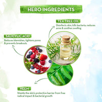 Mamaearth Tea Tree Foaming Face Wash with Tea Tree and Salicylic Acid for Acne and Pimples | Gently Cleanses | Removes Excess Oil | Antibacterial | 150 ml