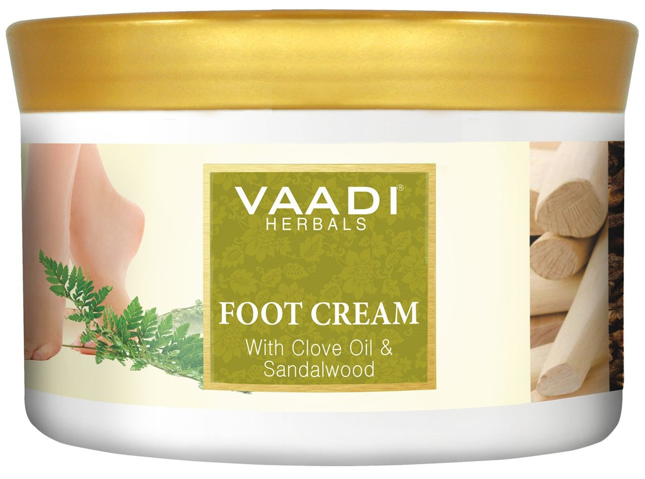 Vaadi Herbals Foot Cream, Clove Oil and Sandalwood, 500g