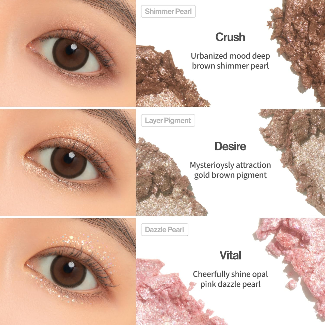 GlitterGlitterpedia Eye Shadow Palette | Matte, Glitter, Shimmer & Pearl Shades for Eye Makeup | Vegan, Korean Cosmetics | Perfect for Daily & Party Looks | Sparkling Eye Shadow N°1 All of Glitter