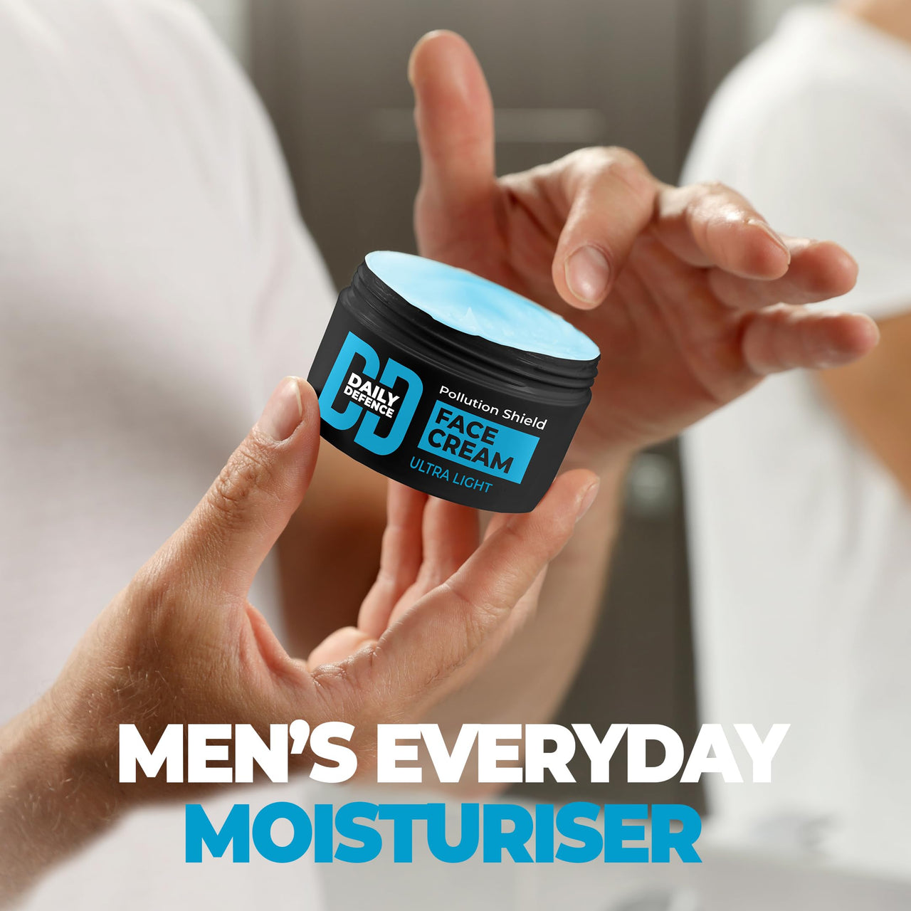 Beardo Daily Defence Face Cream for Men, 50g |Water-based Fast Absorbing Ultralight Moisturizer for face with Niacinamide & Vitamin E | Shield against Pollution