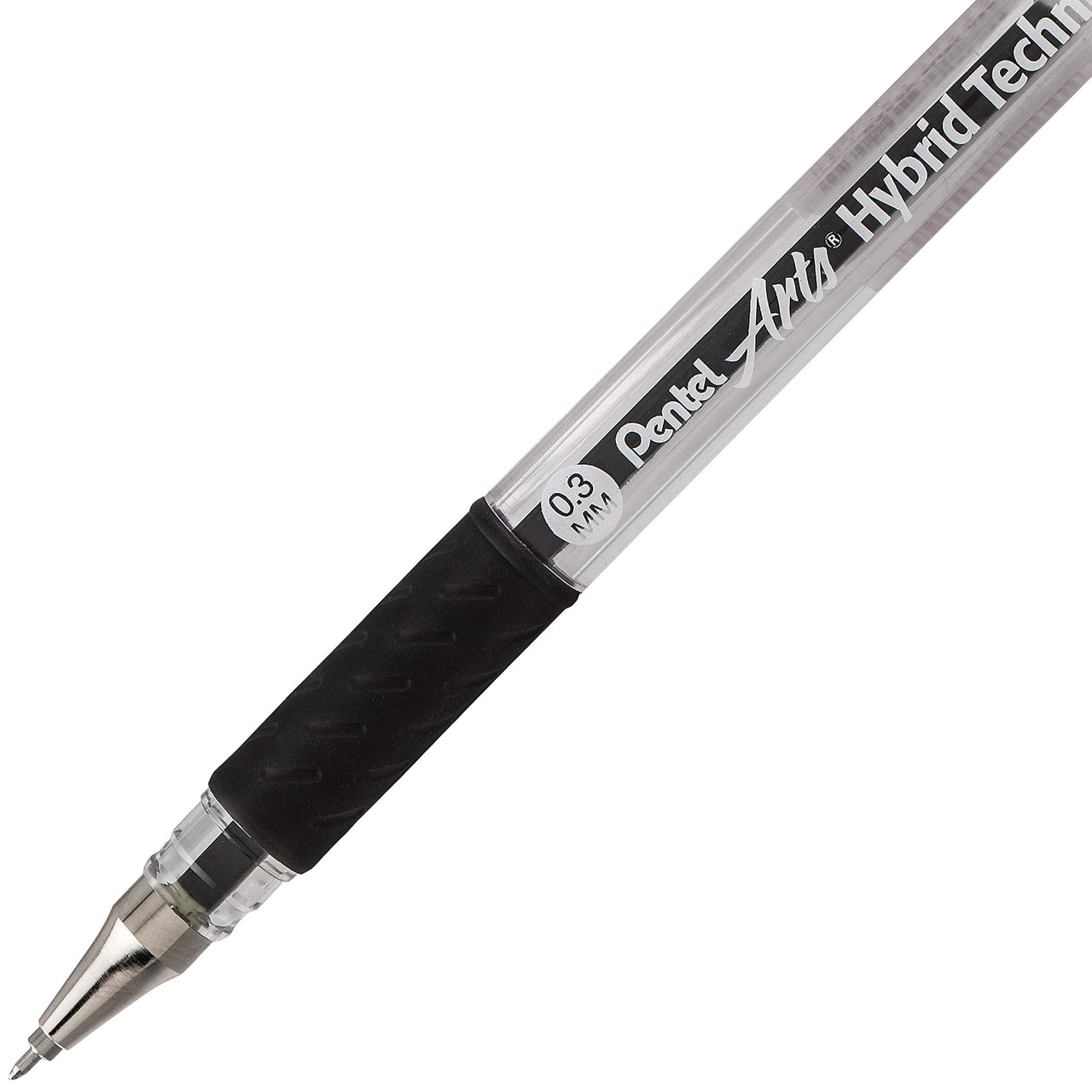 Pentel Arts Hybrid Technica 0.3 mm Pen, Ultra Fine Point, Black Ink, 1 Pack (KN103BPA) 1 Count (Pack of 1) 0.3mm