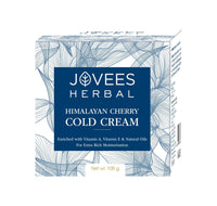 Jovees Herbal Himalayan Cherry Cold Cream For Hydrate & Soft Glowing Skin | Daily Lightweight. Non-Oily Cream with Almond & Olive Oil For Uneven Skin Tone 100g