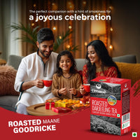 GOODRICKE Roasted Darjeeling Tea - 250gm (Pack of 1) | 100% Pure & Original Long Leaf Chai | Flavoury Golden Orange Pekoe | Premium Black Loose Leaves Tea with Rich Taste & Flavor