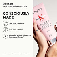 Kérastase Genesis Hair Fall Conditioner 200ml | Anti-Hair Fall Conditioner Suitable for All Hair Types | Infused with Ginger Root and Edelweiss Native Cells