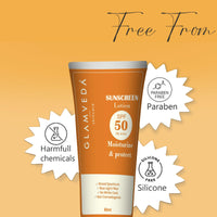 Glamveda Hybrid Sunscreen Lotion Spf 50 PA+++ | Moisturize & Protect | Water and Sweat resistant | All skin types | 60ml