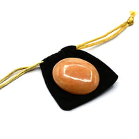 Red Aventurine Palm Stone - Hot Massage Worry Stone for Natural Body Chakra Balancing, Reiki Healing and Crystal Grid Red Aventurine