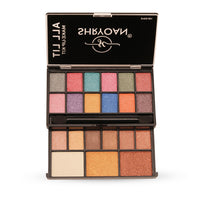 Shryoan All Lit Make-up Kit With 18 Eyeshadow & 3 Highlighter Powder Make-up Palette | Highly Pigmented Pocket Friendly Make-Up Kit | (20 gm) (Shade 02)