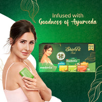 Medimix Ayurvedic Skinfit Pack - 125 g | Pack of 6 unique Soaps | Skin Protection | Glowing Skin | Soft Skin | Radiant Skin | Cool Skin | Ayurvedic Soap | Paraben Free | Vegan