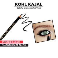 Revlon Kohl Kajal Eye Liner Pencil With Sharpener, Black, 1.14g