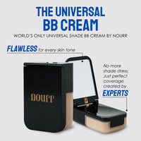 Nourr BB Cream in Universal Shade | All-in-One Coverage with Natural Radiant Finish | Sheer to Medium Buildable Coverage | Skin-Nourishing & Hydrating Formula | SPF15