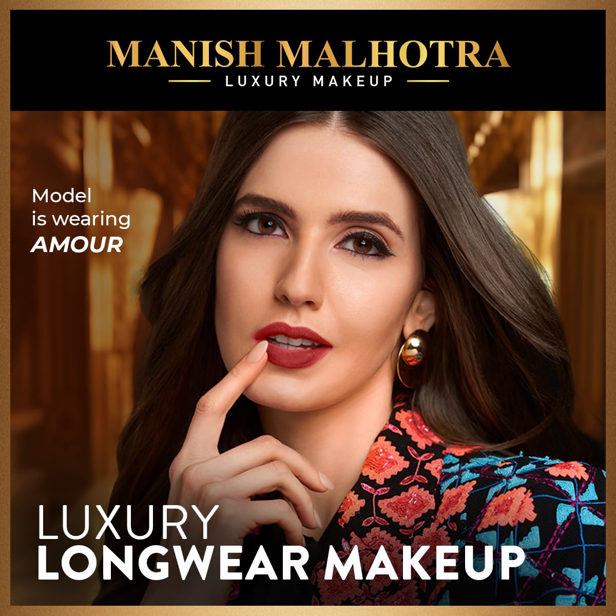 MyGlamm Manish Malhotra Soiree Creamy Matte Lipstick - 08 Empress (Pink Shade) | Long Lasting, Pigmented With SPF 30 & Vitamin E (4.2g)