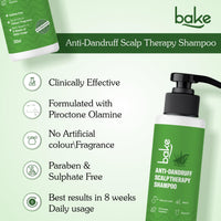 BAKE 2% Salicylic Acid Anti Dandruff Shampoo for Scalp Strengthening, Dry Itchy Scalp, For Men & Women - 200ml