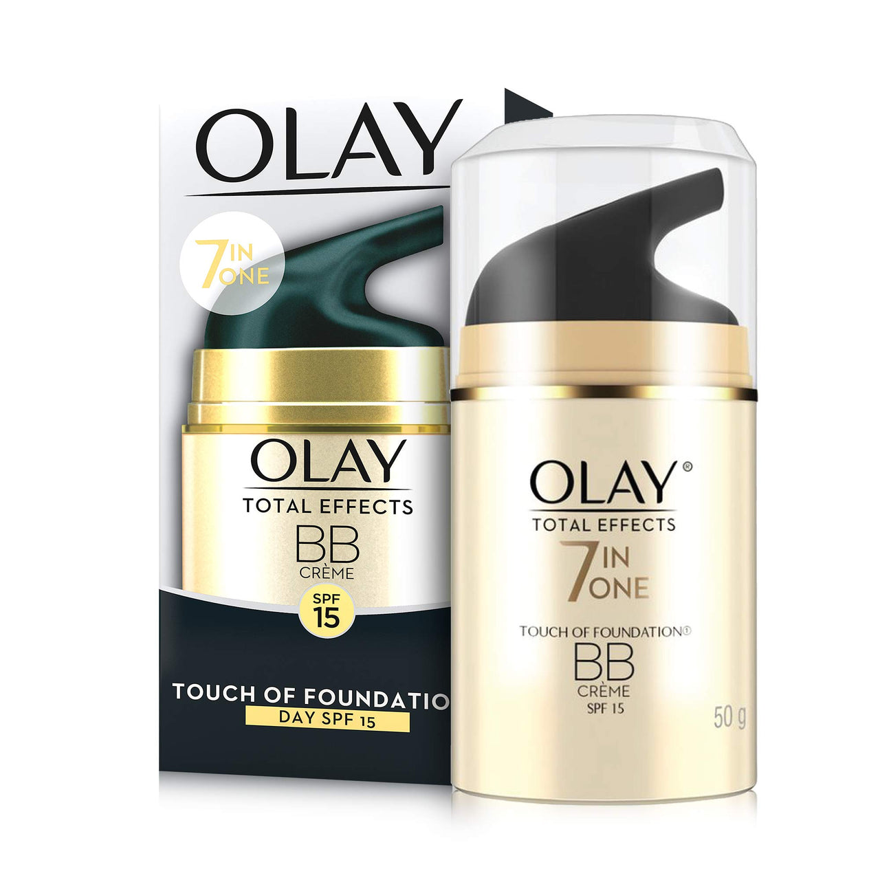 Olay Day Cream Natural White Fairness Moisturiser SPF 24, 50g & Olay Day Cream Total Effects 7 in 1 BB Cream SPF 15, 50g