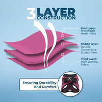 Voyager Step-in Air Dog Harness - All Weather Mesh Step in Vest Harness for Small and Medium Dogs and Cats by Best Pet Supplies - Harness (Fuchsia 2-Tone), XS (Chest: 13-14.5