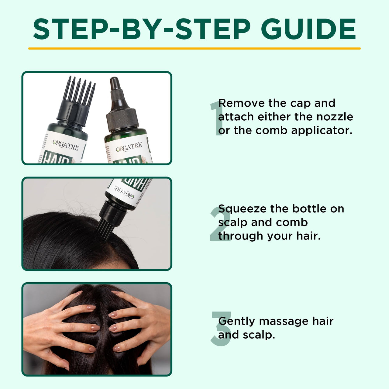 ORGATRE Hair Growth Oil - 100ml | Anti Hairfall & Hair Regrowth | 28 Natural Ingredients with Bhringraj & Brahmi | Paraben, Sulfate & Mineral Oil Free | Stronger, Thicker Hair for Men & Women