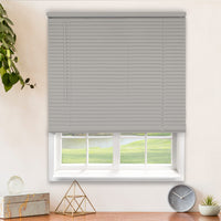 CHICOLOGY Blinds for Windows , Mini Blinds , Window Blinds , Door Blinds , Blinds & Shades , Camper Blinds , Mini Blinds for Windows , Horizontal Window Blinds , Gloss Gray, 12