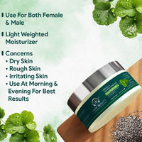 Vamp Beauty Face Moisturizer for Dry & Sensitive Skin | Centella, Hyaluronic Acid & Ceramides | Soothes Redness, Boosts Hydration & Strengthens Barrier | Lightweight Daily Cream | 50g