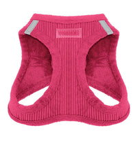 Voyager Step-In Plush Dog Harness  Soft Plush, Step In Vest Harness for Small and Medium Dogs by Best Pet Supplies - 1Fuchsia Corduroy, XS (Chest: 13 - 14.5