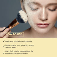 Shryoan Banana Luxury Loose Powder|Oil Control Banana Loose Powder | Make Up Setting Loose Powder| Long-lasting Coverage Reduces Shine (Pack of 1)