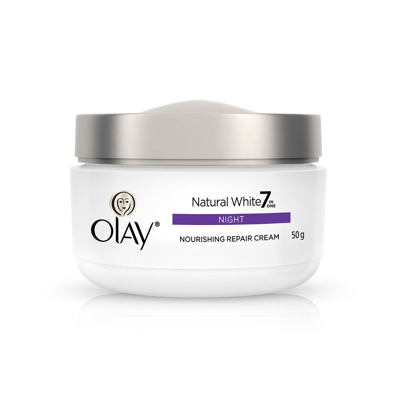 Olay Night Cream Natural White Fairness Night Moisturiser, 50g And Olay Natural White Light Instant Glowing Fairness Cream, 40g