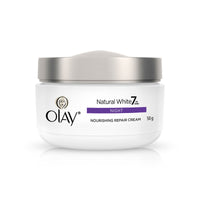 Olay Night Cream Natural White Fairness Night Moisturiser, 50g And Olay Natural White Light Instant Glowing Fairness Cream, 40g