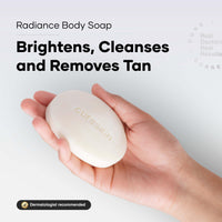 Cureskin Radiance Body Soap | For Pigmentation & Sun Damage with Alpha Arbutin, Kojic Acid and Ucuba Butter | Kojic Soap for Men & Women | Kojic Acid Soap for Skin Whitening | Soap Tan Removal, 75 g (Pack of 1)