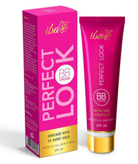 Iba Perfect Look BB Cream With 24 Karat Gold 30g Medium Shade l Even Coverage l Fades Dark Spots & Blemishes l Halal Certified & Vegan Makeup