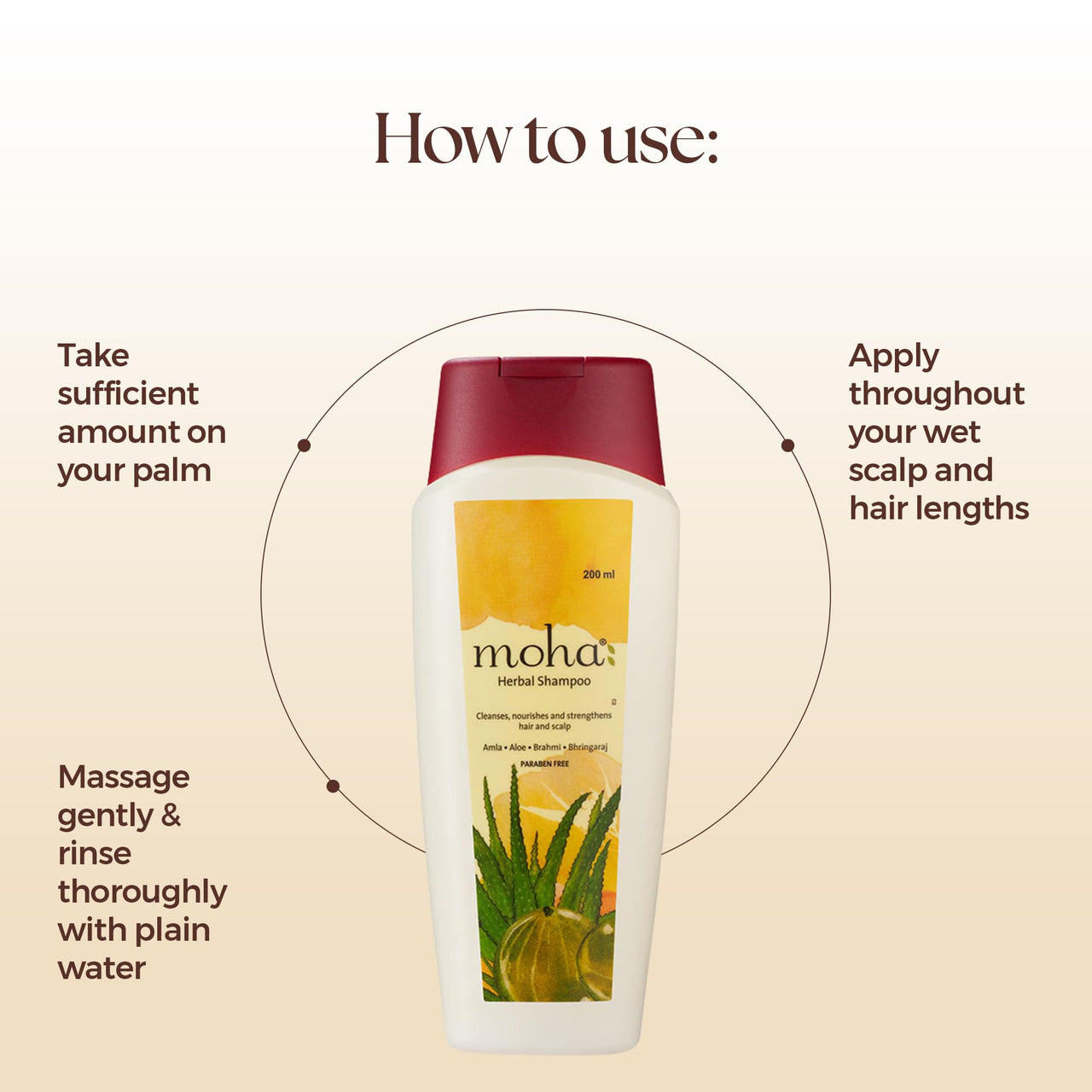 moha: Hair Essentials Kit Includes Herbal Shampoo 100ml, 5 in 1 Hair Oil 200ml, & Hair Serum 100ml | Complete Hair Care Range For Healthy & Soft Hair | Unisex Product