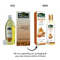 INDUS VALLEY Pure Natural & Organic Roghen Badam Sweet Almond Oil for Body,Hair & Skin (No Mineral Oil & Sulphate) - (200ml)