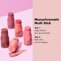 e.l.f. Monochromatic Multi Stick, Luxuriously Creamy & Blendable Color, For Eyes, Lips & Cheeks, Glimmering Guava, 0.155 Oz (4.4g)