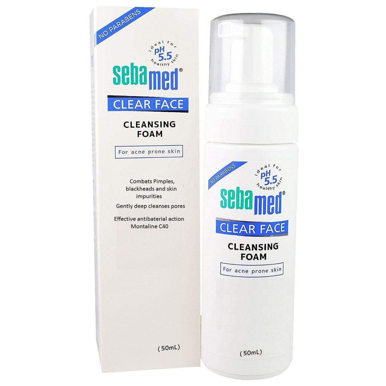 Sebamed Clear Face Care Gel, 50ml & Sebamed Clear Face Foam, 50ml