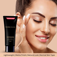 FACESCANADA Weightless Stay Matte Compact Vitamin E & Shea Butter, Spf 20 Natural 02, 9 Gram & Weightless Matte Finish Foundation Mini 18 Ml, Ivory,All Type Skin, 1 Count, Beige