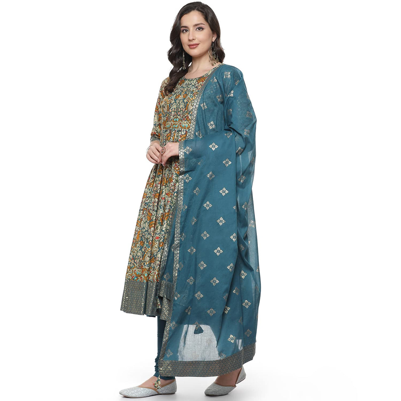BIBA Women's  Cotton Salwar Suit Set