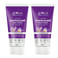 Globus Naturals Ayurvedic Kumkumadi Skin Lightening Face Cream, Chemical Free, Paraben Free, Suitable For All Skin Types, 50gm (Pack of 2)