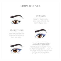 SoulTree Ayurvedic Kajal | Mood Indigo Kajal 006 | Blue Shade | Enriched with 100% Organic Ghee, Almond Oil & Camphor | Soothe, Cool & Nourish Eyes | 3gm