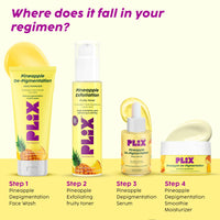 PLIX - THE PLANT FIX Pineapple PHA 3% Alcohol Free Face Toner (150ml) | Pore Tightening & Mild Exfoliation for Oily, Acne Prone, Sensitive & Normal Skin | Hydrating Face Toner for Glowing Skin