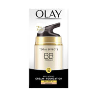 Olay Day Cream Total Effects 7 in 1 BB Cream SPF 15, 50g And Olay Night Cream Total Effects 7 in 1, Anti-Ageing Moisturiser, 50g