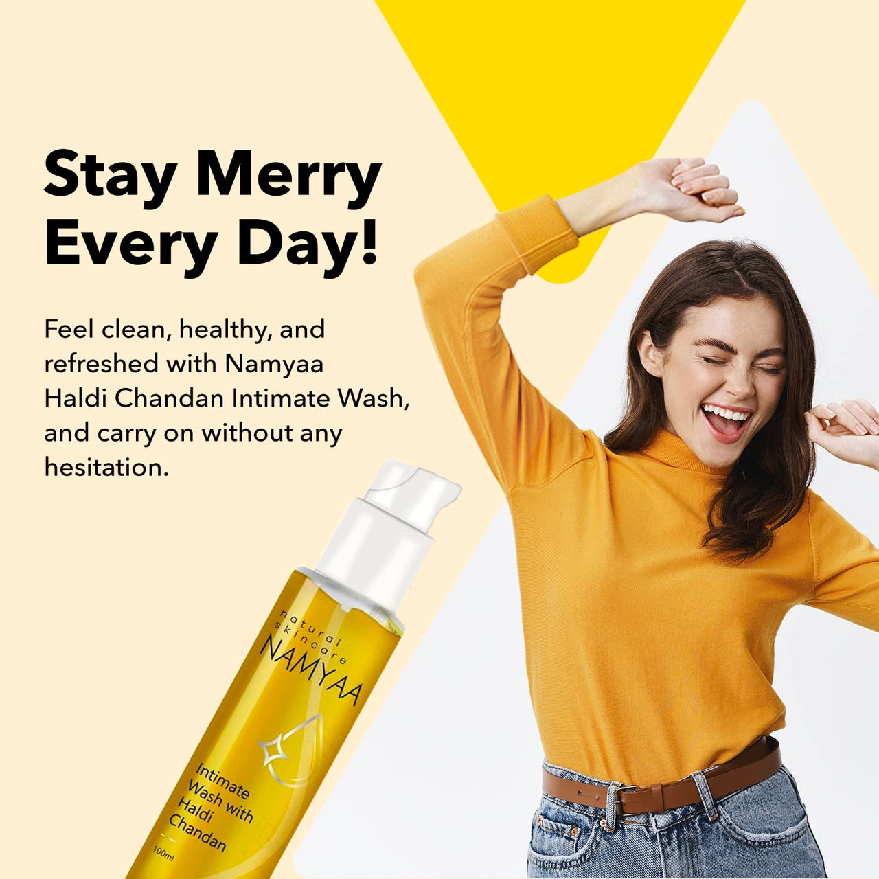 Namyaa Haldi Chandan Intimate Hygiene Wash & Hair Removing Cream & Natural Lip Serum/Balm/Lightener/Moisturizer For Lip Lightening/Brightening/Toning/Moisturizing, 30 g