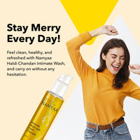 Namyaa Haldi Chandan Intimate Hygiene Wash | With Germ and Odour Protection | pH Balanced 100g (Pack of 2)