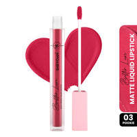 Shryoan Butter Luxe Satin Matte Liquid Lipstick | Ultra Pigmented, Long-Lasting, Non-Transfer Formula, Smooth Lip Color, Weightless Finish, Silky Matte Finish (6ml) (Shade 03, Shade 03)