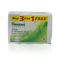 Himalaya Bath Soap - Herbals Neem and Turmeric, (3+1) x 125g Box